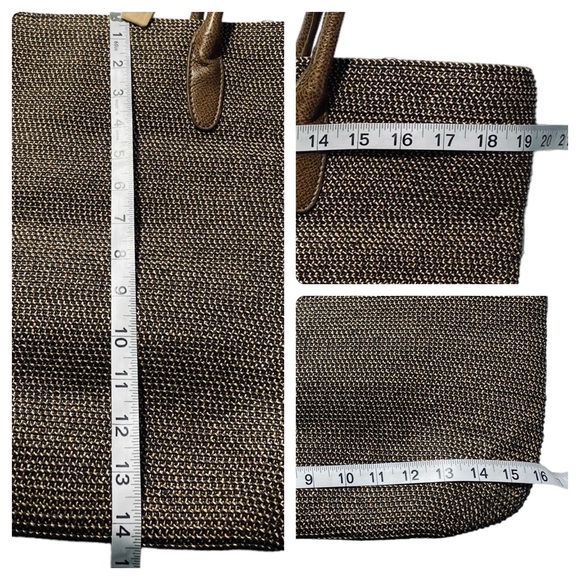 TALBOTS BOHO Style Braided Twine Tote Shoulder Bag - Picture 6 of 15